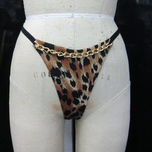 SEXY Faux Leopard  G string